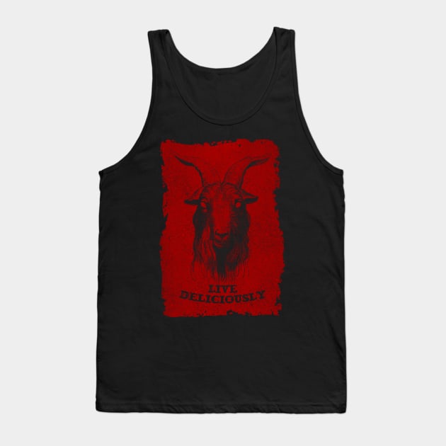 Black Phillip Tank Top by MondoDellamorto